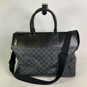 Louis Vuitton Neo Greenwich Damier Cobalt Black Weekend Duffel Travel Bag